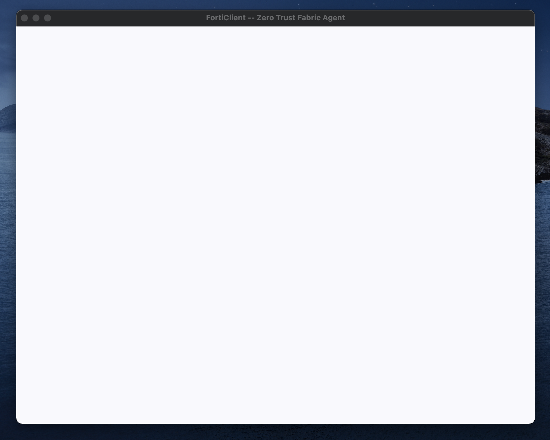 Re: Blank screen at Mac OS Big Sur 11.4 - Fortinet Community